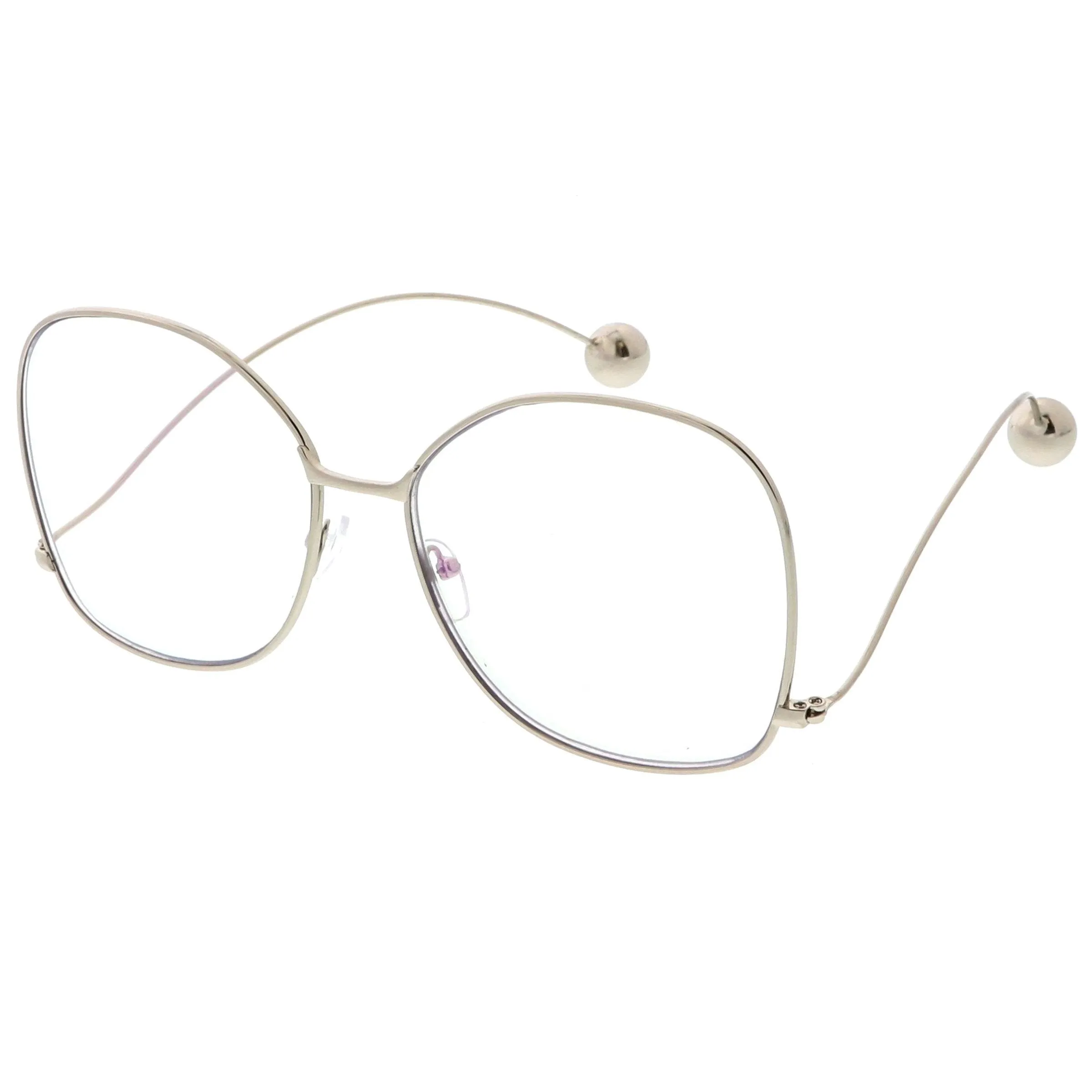 Retro 1970's Fashion Oversize Butterfly Clear Lens Glasses