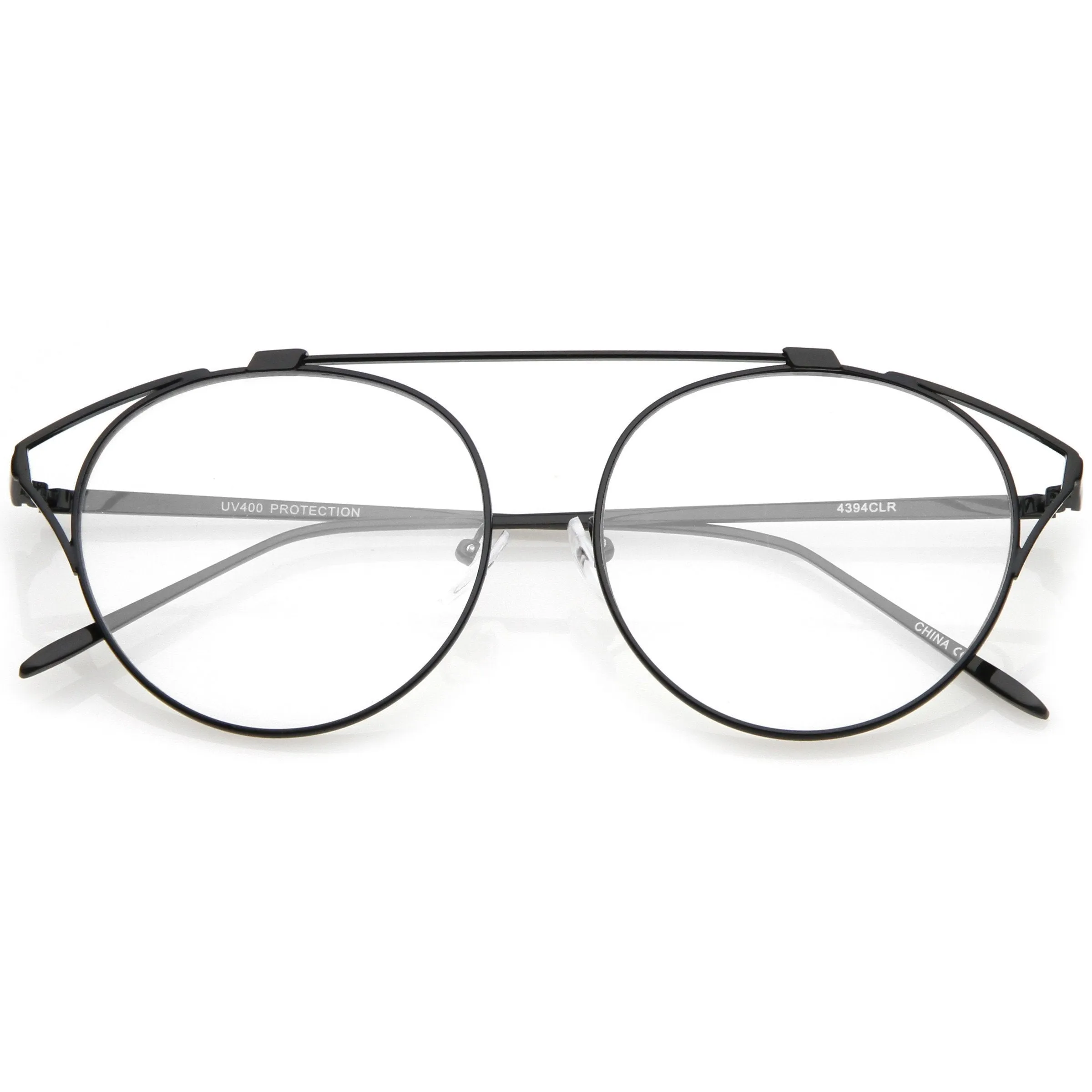 Retro Modern Full Metal Wire Frame Clear Lens Glasses