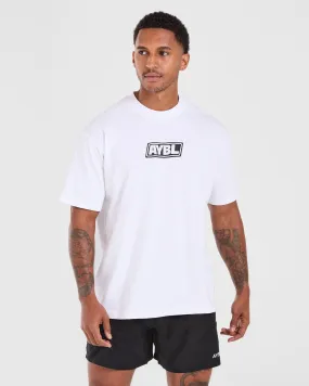 Retro Oversized T Shirt - White