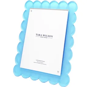 Scallop Frame - Pastel Blue