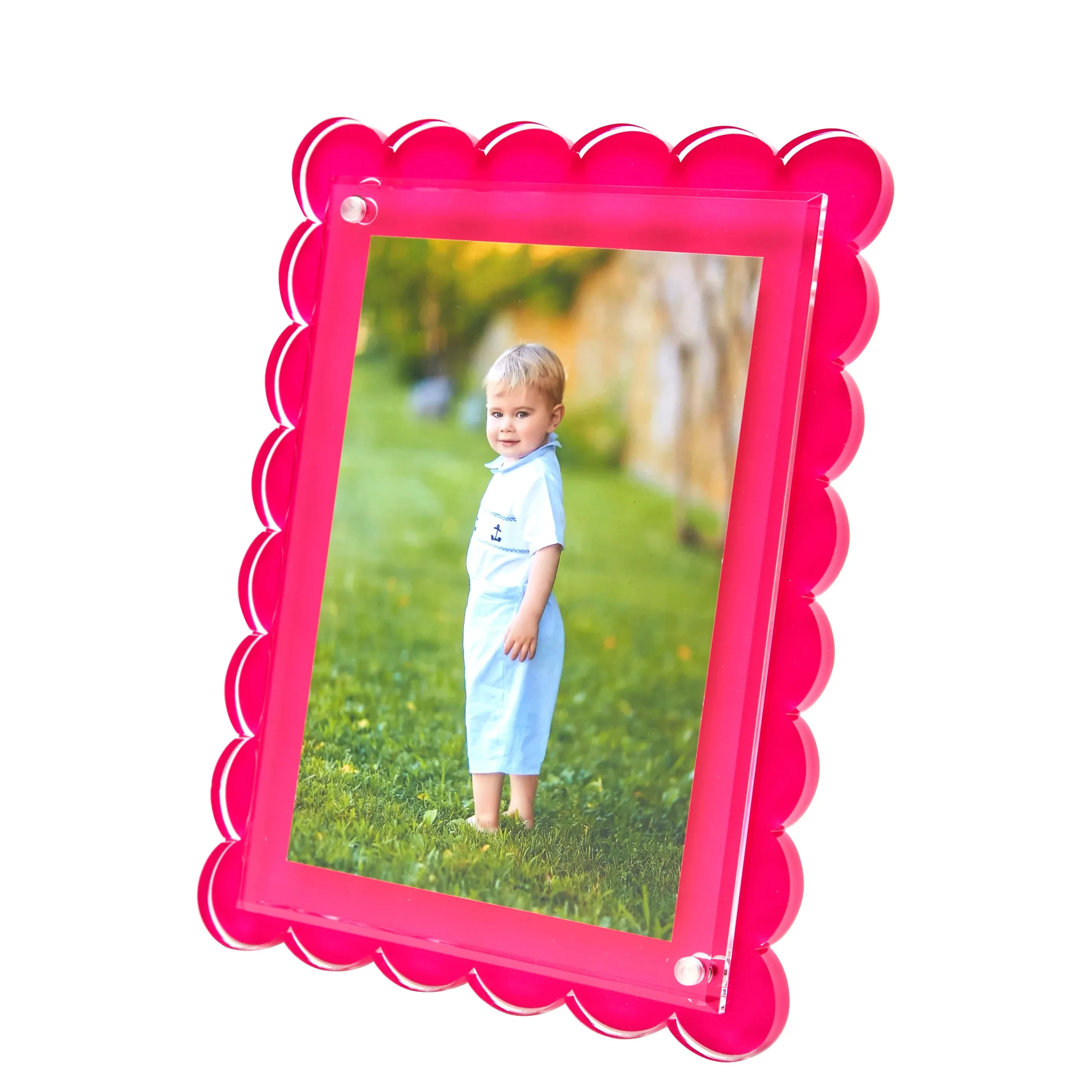 Scallop Frame - Pink