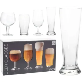 Set of 4 Beer Glasses