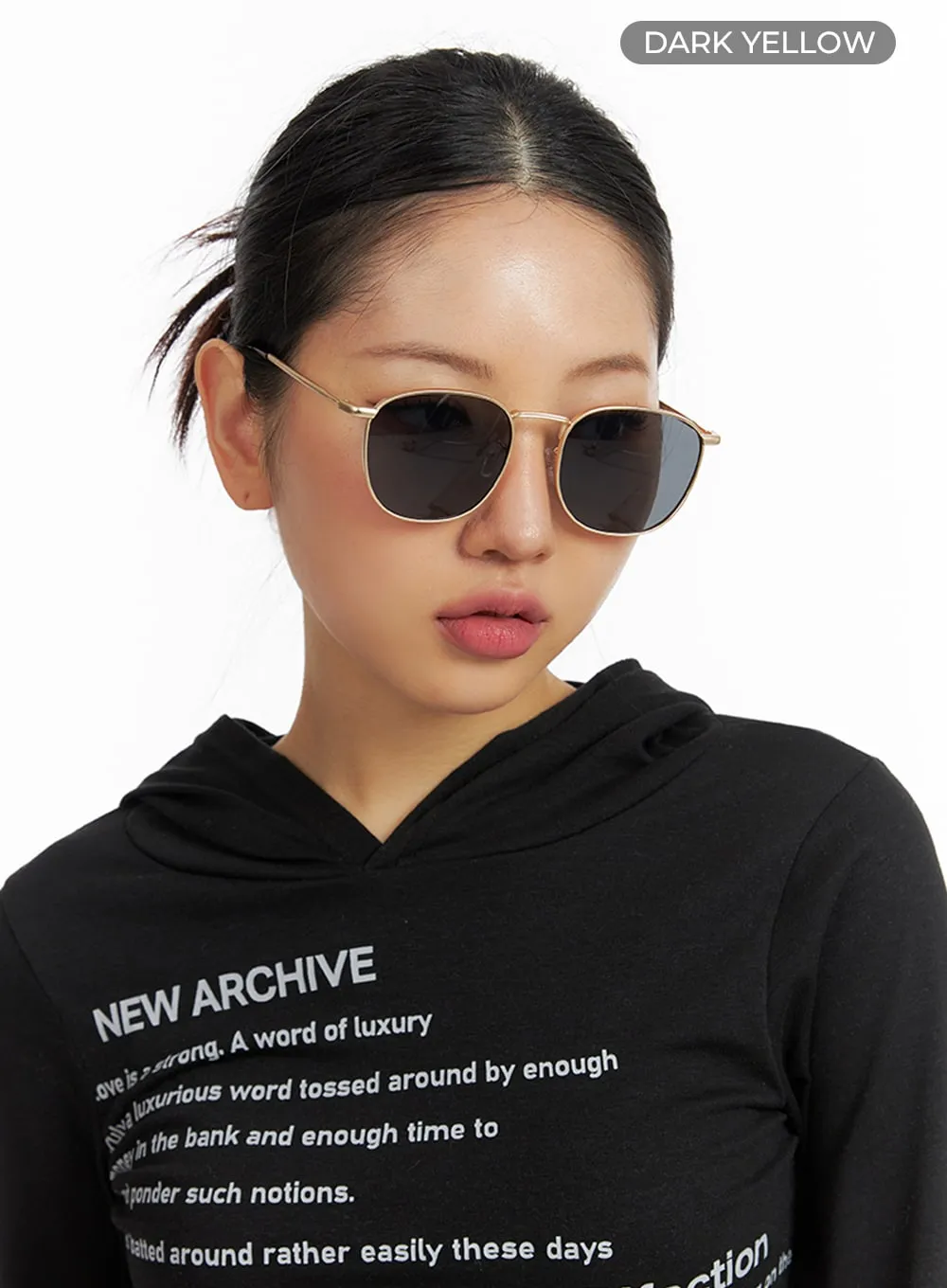 Square Metal Frame Sunglasses IF421