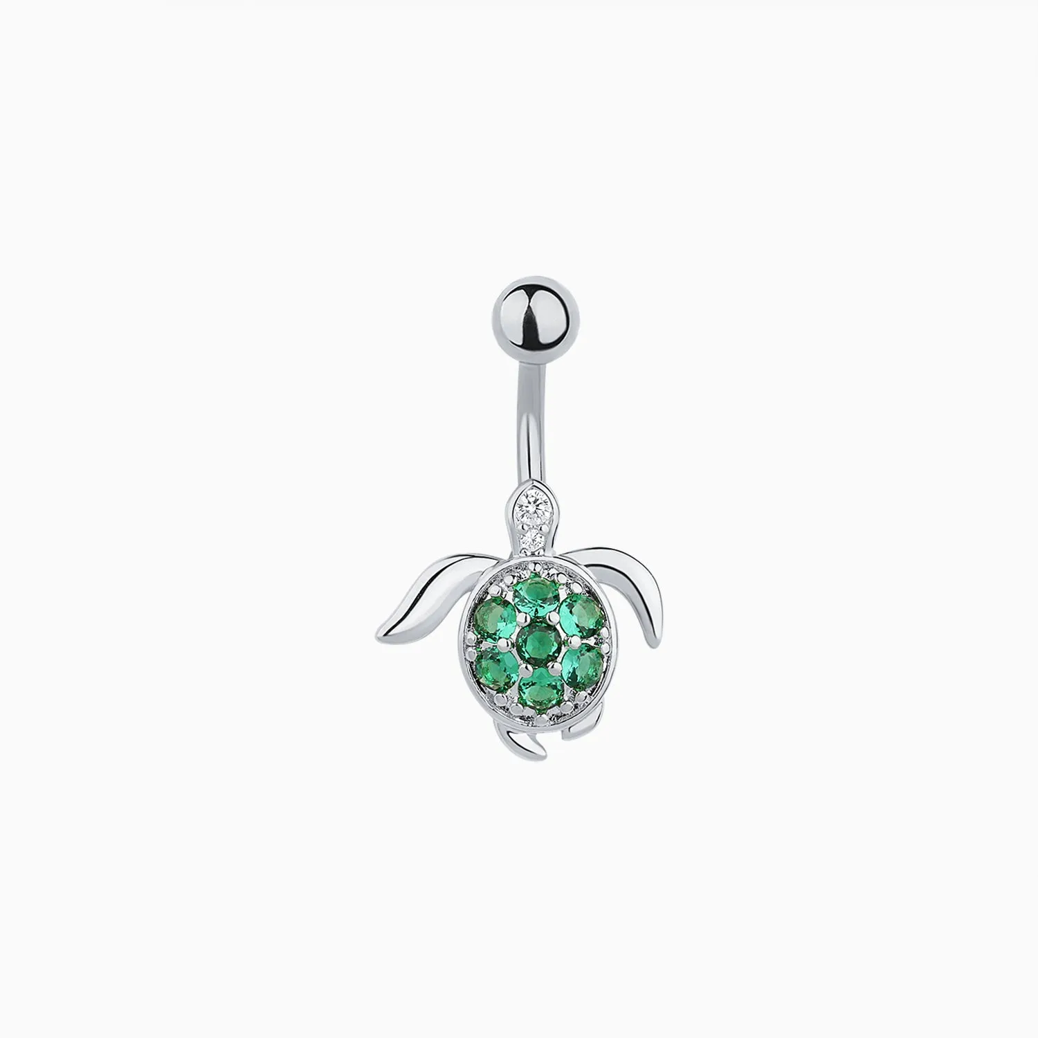 Swimming Turtle Belly Ring