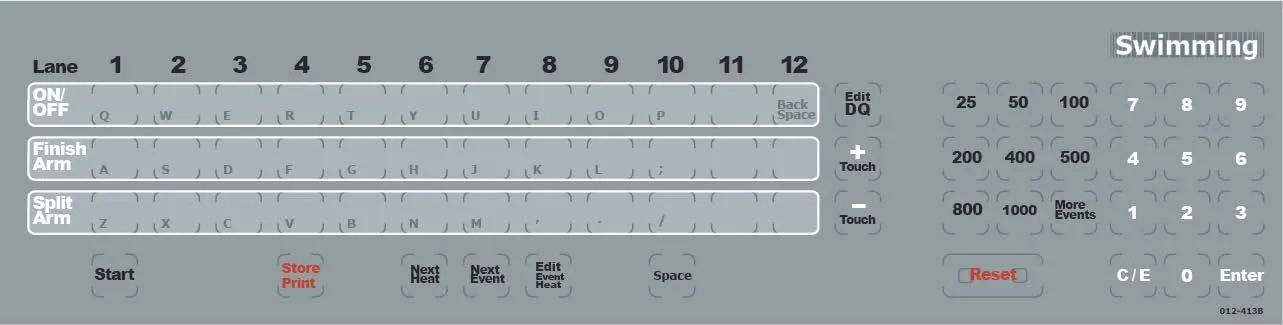 System 6 Swimming Keyboard Insert