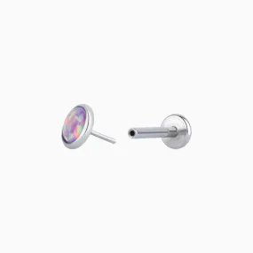 Titanium Dreamy Opal Stud