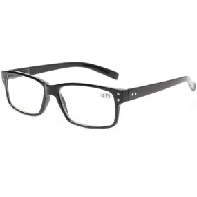 Turezing Classic Spring Hinge  Black Reading Glasses for Men and Women HD Eyeglasses Diopter  0.5 1.0 2.0 3.0 4.0 5.0 6.0