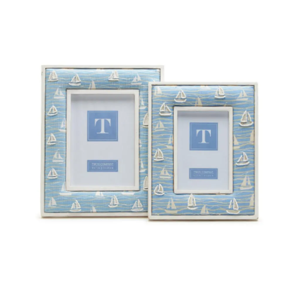 Two's Company Sailboat Photo Frame