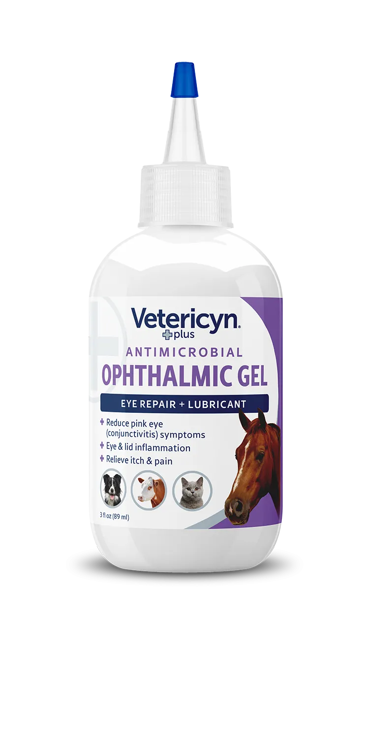 Vetericyn Plus Antimicrobial Ophthalmic Gel for Dogs & Cats, 3-ounce