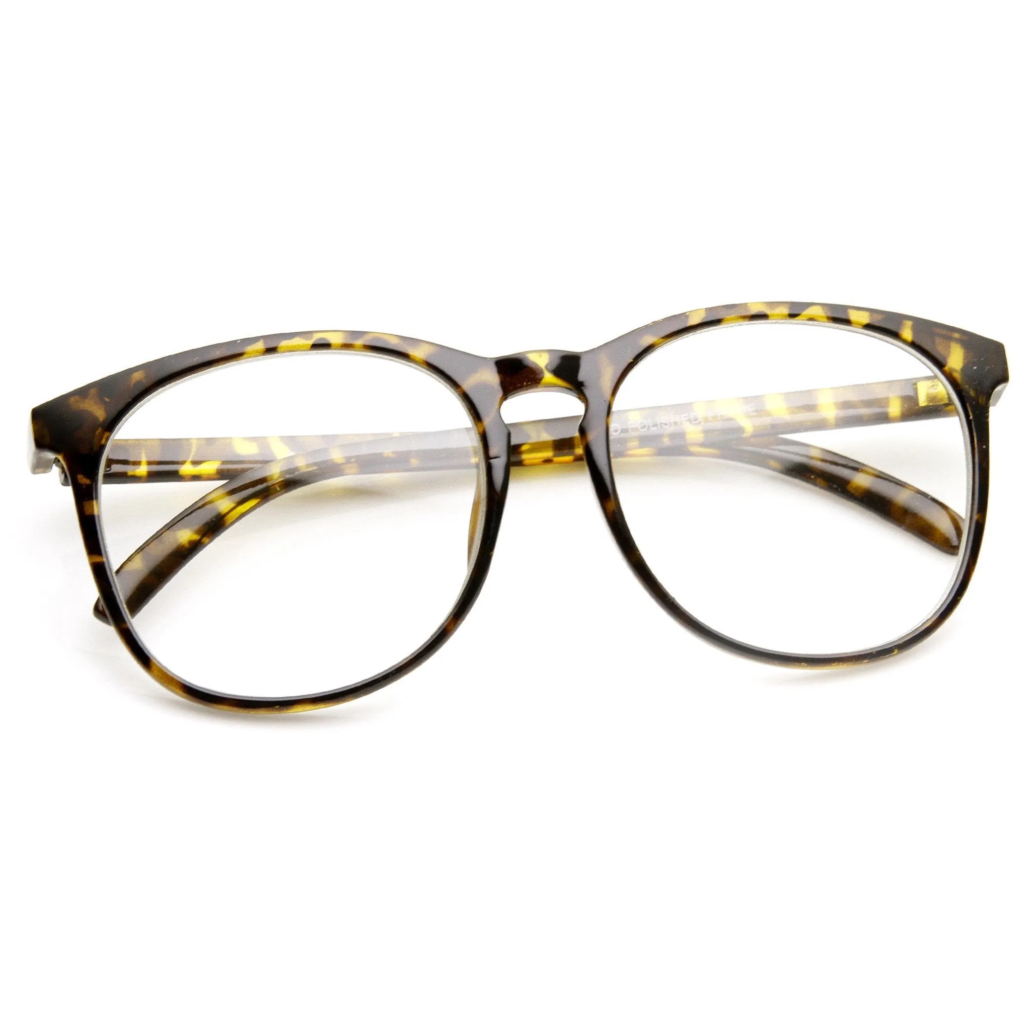 Vintage Inspired Horned Rim Dapper Clear Lens Glasses