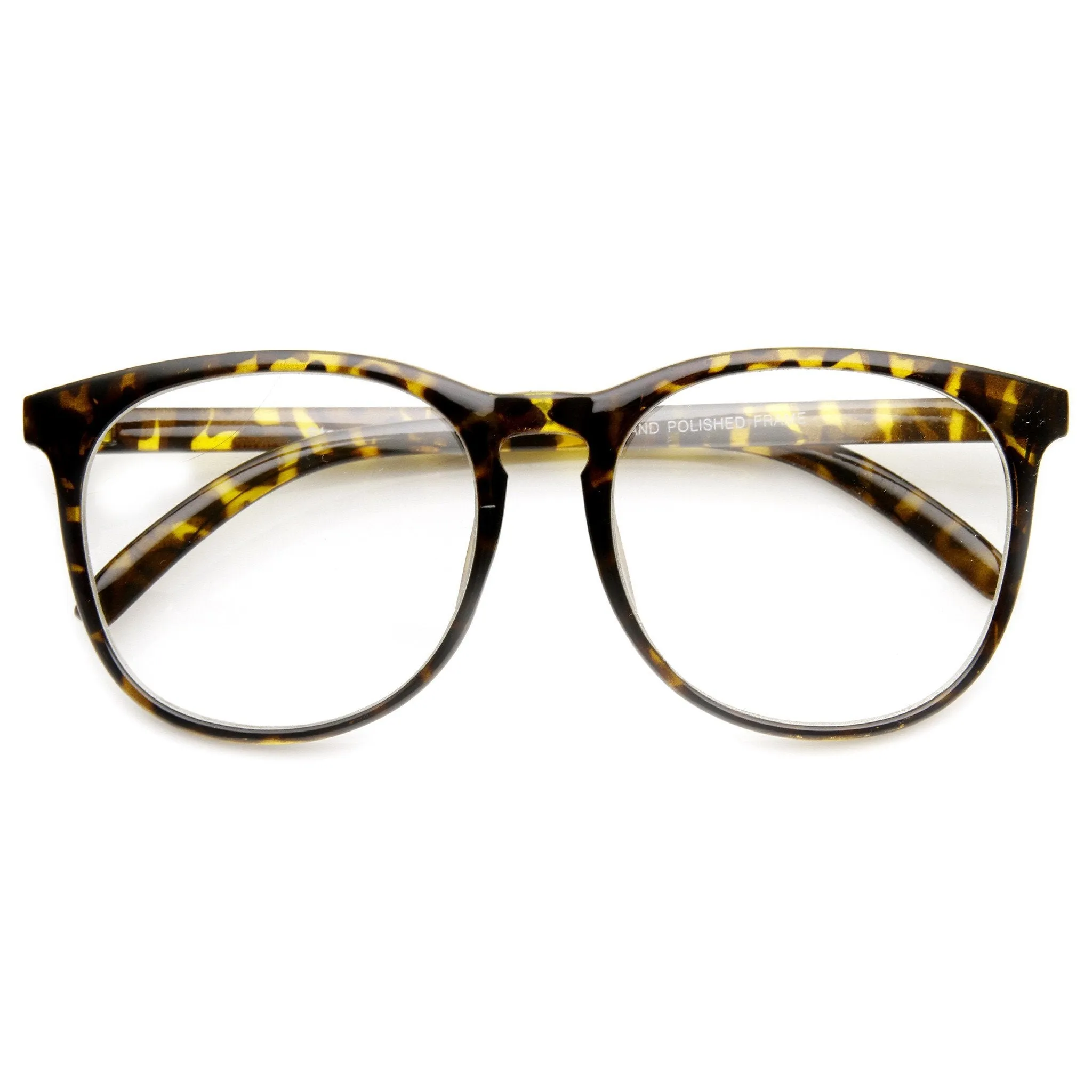 Vintage Inspired Horned Rim Dapper Clear Lens Glasses