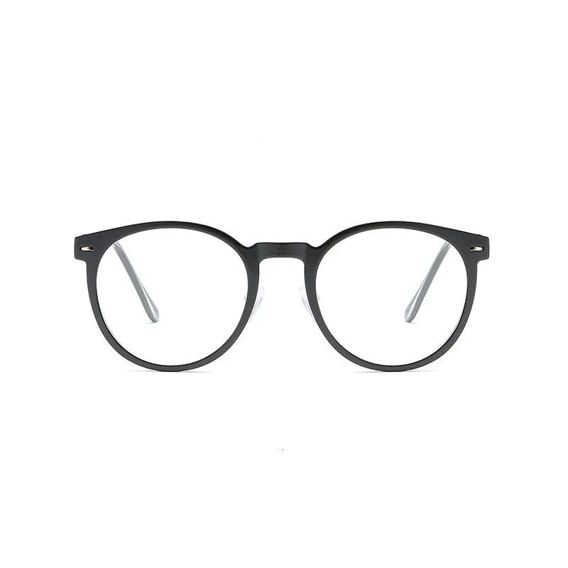 WHITE RETRO INSPIRED HALF FRAME GLASSES