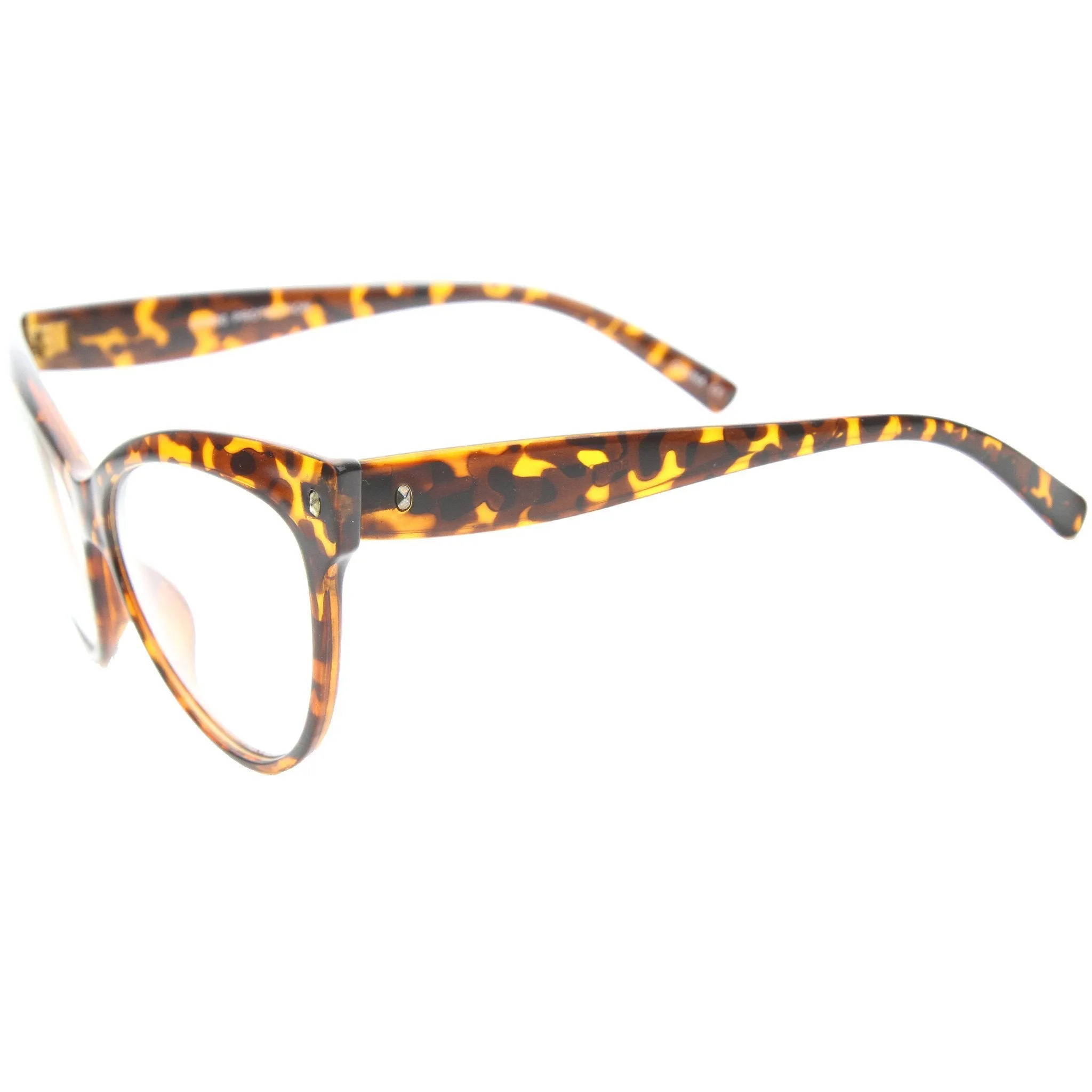 Women's Retro 1950's Cat Eye Clear Lens Glasses